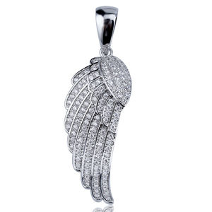 Gold <b>Charm</b> Pendant Round Brilliant Cut Zircon IGI Certified Hiphop Style Unisex Jewelry Multi Plating Freshwater Pearl Custom - Product Image 3