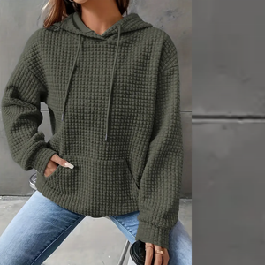 Sweat-shirt à capuche pour femme en coton 100% imprimé, design personnalisé du Pakistan, épais, épaules tombantes, respirant - Product Image 6