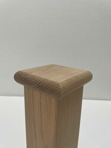 Cubiertas Decorativas de Madera para Postes de Escalera, Roble Blanco, 90 mm, Accesorios para Escaleras, Ecológicas, Duraderas, con Advertencia de Seguridad, Fácil Instalación - Product Image 2