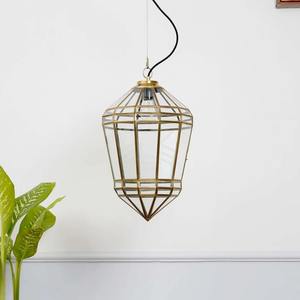 Vintage Handcrafted Brass <b>Moroccan</b> <b>Lantern</b> Hanging Candle Holder Antique Gold Finish for Home Garden Wedding Diwali Decor - Product Image 3