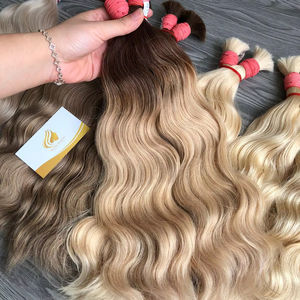 Extensiones de Cabello Humano Virgen Remy 100% Sin Procesar de Alta Calidad, Estilo Ondulado, Doble Trama a Máquina, Venta al Por Mayor Directa de Fábrica en Vietnam - Product Image 1