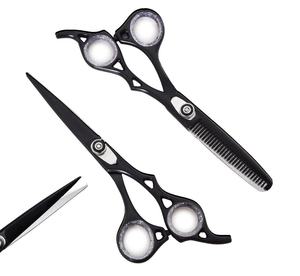 Ciseaux de coiffure professionnels en acier inoxydable de haute qualité avec manche, kits de ciseaux à effiler, 6 pouces, bord de rasoir pour barbier et salon - Product Image 3