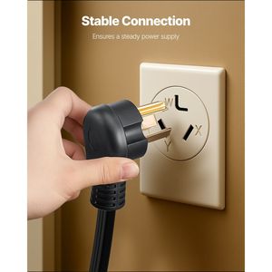 Cavo di alimentazione per asciugatrice da 3 metri, 3 poli NEMA 10-30P, 125/250V, 10AWG, 30A, connettori a occhiello 3C, rame puro - Product Image 6