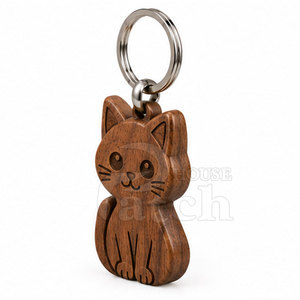 Custom Wooden Keychain Personalized Engraved Wood <b>Key</b> <b>Ring</b> Natural Finish For Gifts Bags <b>Accessories</b> And Daily Carry - Product Image 4