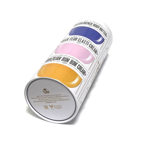 Custom 65*162*mm Round Cylinder <b>Tin</b> Can Empty Cosmetic Body Butter Cream Packaging Box Tall Metal Tea Coffee <b>Storage</b> - Product Image 1
