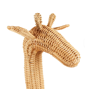 Handwoven Rattan Giraffe <b>Storage</b> <b>Basket</b> for Kids Room, Decorative <b>Wicker</b> Animal Toy Organizer with Lidless Open Top from Vietnam - Product Image 3
