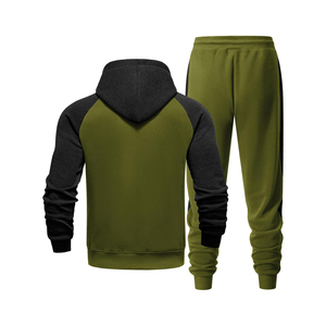 Ensemble de survêtement unisexe QST imprimé et respirant 2 pièces avec sweat à capuche zippé, tenue de sport décontractée avec poches, personnalisable OEM - Product Image 2