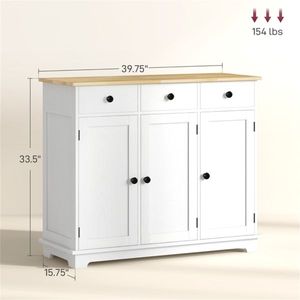 Mobile da Cucina Moderno Indipendente in Legno e Alluminio per Accessori da Cucina o Uso Alberghiero - Product Image 2
