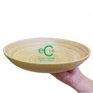 Offre Spéciale!!! Assiette en bambou filé/assiettes et bols de cuisine en bambou Emballage de haute qualité et personnalisé d'Eco2go Vietnam - Product Image 1