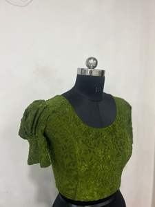 Blusa Estampada de Otoño para Mujer, Talla Grande, Elástica, con Manga Abullonada, Georgette, Brasso, de la Mejor Calidad - Product Image 4