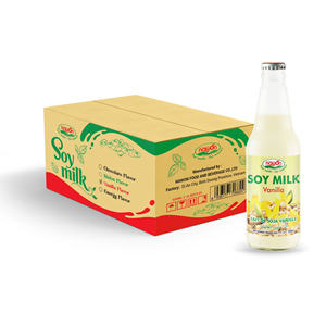 Lait de soja de la meilleure qualité, 7 saveurs, 330 ml, en bouteille de verre, boisson au lait de soja, usine certifiée GMP, vente en gros, faible MOQ, marque privée, OEM, ODM - Product Image 1