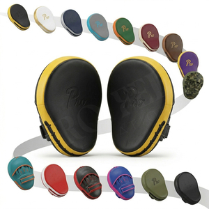 Guantes de Entrenamiento de Diseño Exclusivo para Boxeo y Artes Marciales, Almohadillas Curvas con Protección Multicapa y Correa de Muñeca Ajustable - Product Image 1