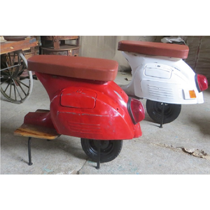 Reproduction Scooter Bar Chair <b>Vintage</b> Old Scooter Wood Seating Furniture Bulk Wholesale Export Quality Manufacturer Supplier - Product Image 2