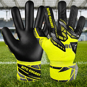 Affordable Price Black abd Yellow Goalkeeper Gloves Trending Style New Arrived Professional Goalkeeper Gloves with Ultimate Grip - Product Image 3
