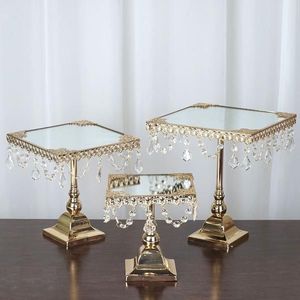Premium Silver Crystal <b>Cake</b> <b>Stand</b> Metal Dessert Display Tray Wedding Party Cupcake Serving <b>Stand</b> Decor - Product Image 2