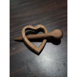 Pasador de Pelo de Madera Vintage Hecho a Mano, Palillo de Pelo de Madera Natural para Peinados Elegantes, Artesanías de Bambú y Madera - Product Image 2