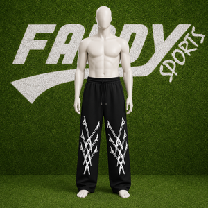 Pantalones Deportivos Holgados para Hombre, Estilo Y2K, Estampado Gráfico, Pierna Ancha, Estilo Hip Hop Gótico, Corte Holgado, Algodón - Product Image 2