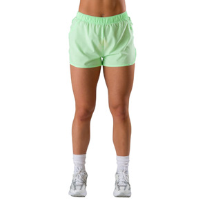 2026 Women's High-Waisted Gym Shorts Elastic Waist Pocket <b>Tummy</b> <b>Control</b> 5 Inch Spandex Gym Workout Shorts Solid Athletic Shorts - Product Image 1