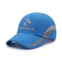 Casquette de sport brodée multicolore avec logo imprimé, prix abordable, logo personnalisé, haute qualité, casquette de baseball bleue