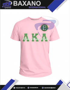 Alfa |   Kapa |   Camiseta de la Hermandad Alpha con Letras Griegas en Rosa y Verde, AKA Sorority, 100% Algodón, Unisex, Personalizable con Cualquier Diseño - Product Image 5
