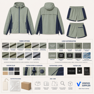 Conjunto Deportivo de 2 Piezas para Mujer, Shorts de Secado Rápido, Poliéster Resistente al Viento, Diseño Color Block, Corte Holgado, para Primavera/Verano - Product Image 5