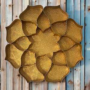 Irregular Shape Metal <b>Decorative</b> <b>Plate</b> Set Handmade Polished Modern Design for Party Dishes - Product Image 6