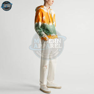 Sudaderas con Capucha Tie Dye Personalizadas para Hombre, Básicas, de Algodón Mezclado, Corte Regular, Ropa Urbana de Invierno, Sudaderas con Capucha de Forro Polar Tie Dye Personalizadas - Product Image 6