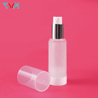(SAMPLE) Flacon pompe sans air rond blanc en PP de 25 ml/30 ml/50 ml avec pulvérisateur, fournisseurs de flacons cosmétiques pour shampoing (Série AIRB)