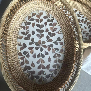 2026 Rattan <b>Basket</b> for Home Kitchen A Stylish Storage Ideal for <b>Displaying</b> Great for Fruits Bakery and Miscellaneous Storage - Product Image 1