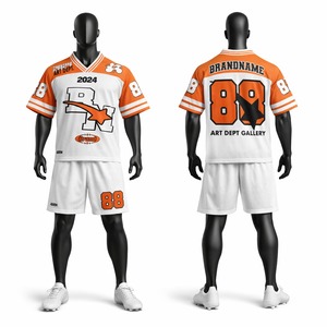 Durable Quality American Football Jersey and <b>Shorts</b> Set Breathable Sportswear 100% <b>Polyester</b> American Football Jersey and <b>Shorts</b> - Product Image 1