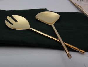 Hot Selling Twisted Handle Handmade Stainless Steel Service Set with Classic Design and Mirror Polish for Dining and Party Use - Product Image 2