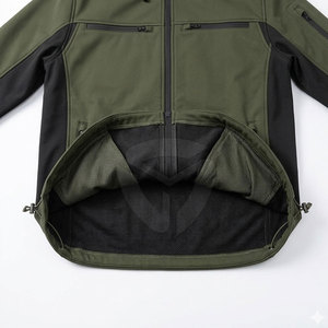 Chaqueta de invierno softshell para hombre, cómoda, de tela elástica, con cremallera completa, para trabajo, deportes y aventuras. - Product Image 6