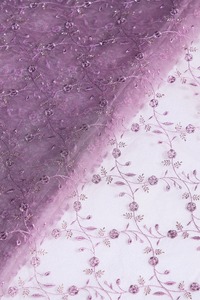 Tela de Encaje con Lentejuelas y Bordado Floral de Lujo, Material Textil Pesado para Vestidos de Novia, Material de Alta Costura - Product Image 2