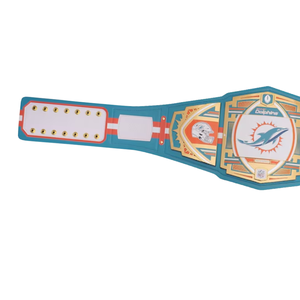 Miami Dolphins Championship Belt Customizable Football Wrestling Belt High Quality Collectible Sports Title Belt for Fans - Product Image 3
