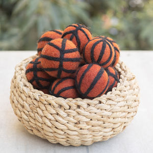 Adorno de Baloncesto de Fieltro de Lana Hecho a Mano, Pelota Deportiva, Juguete Educativo, Guirnalda para Fiesta NBA, Venta al por Mayor, Fieltro y Hilo para Niños - Product Image 4