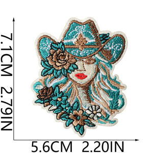 Parches Bordados Personalizados con Nombre, Tela de Sarga Termoadhesiva para Ropa, Bolsos y Gorras, Bajo MOQ - Product Image 2