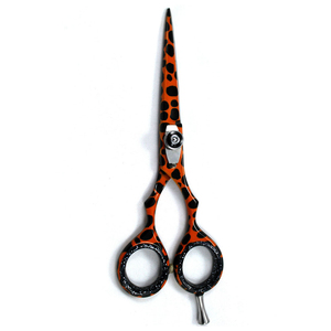 Ciseaux de coiffure professionnels en acier métallique avec revêtement en papier fantaisie et vis réglable pour salon de beauté - Product Image 6