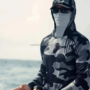 Men's Long-Sleeve Fishing <b>Hoodie</b> Sun Shield Breathable Outdoor Sports Apparel Waterproof Moisture Wicking Technology <b>Thumb</b> <b>Holes</b> - Product Image 1