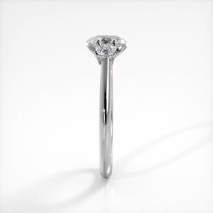 Anillo de Boda Clásico con Flor, Plata de Ley Chapada en Oro, Moissanita de Corte Brillante de 1.5 CT, Engaste de Garras, Certificado IGI, VVS - Product Image 4