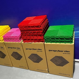 กระเบื้องปูพื้นโรงรถแบบประกบ PP กระเบื้องปูพื้นโรงรถ PVC PP - Product Image 5