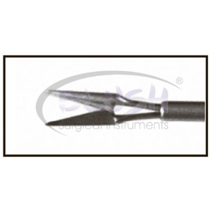 23G MICS Capsulotomy Scissors Curved Ophthalmic Micro Incision Cataract Capsulorhexis Surgical Instrument By <b>Blush</b> Surgical - Product Image 5