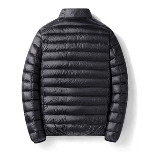 Chaqueta acolchada con capucha para hombre, cómoda, ligera, cálida, ideal para uso diario informal y viajes al aire libre. - Product Image 1