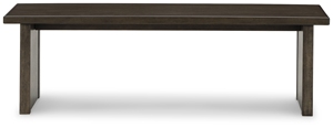 Mesa de Comedor Moderna de Madera con Diseño de Patas Geométricas, Acabado Marrón Oscuro, Muebles Duraderos para el Hogar - Product Image 2