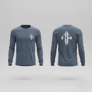 Camiseta de Manga Larga para Hombre 2026 de Alta Calidad, Cuello Redondo, 100% Algodón, Estilo Oversize, Casual, Personalizable, RIVIAN ATLANTIC - Product Image 1