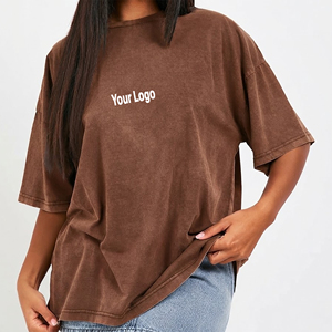 เสื้อยืดโอเวอร์ไซส์ผู้หญิง ผ้าฝ้ายเนื้อนุ่ม สวมใส่สบาย ทนทาน เหมาะสำหรับลุคประจำวันและสวมใส่ง่าย - Product Image 1