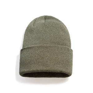Gorro de Punto Acrílico Blanco Sólido Unisex, Gorro de Invierno Cálido Informal para Exteriores, para Adultos, Circunferencia de Cabeza de 58-60 cm - Product Image 4