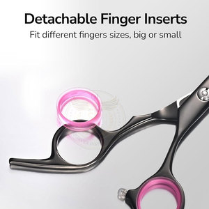 Tijeras de Peluquería de Acero Inoxidable de Alta Gama, con Acabado Pulido, Elegantes y Profesionales para Salón de Belleza - Product Image 4