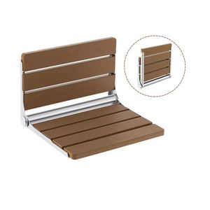 Elegante Sedia da Bagno Pieghevole in Acciaio da Parete - Product Image 1