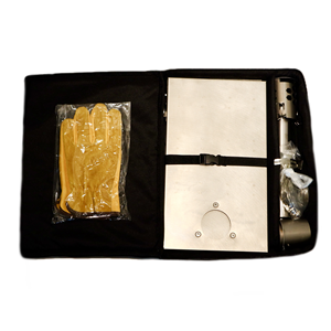 Poêle à bois d'extérieur léger en titane avec cheminée longue et panneaux pare-vent - Product Image 5