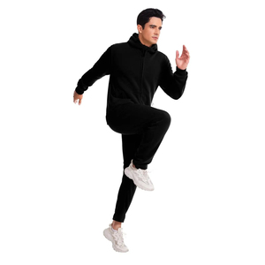 Conjunto Deportivo Personalizado al por Mayor para Hombre, 100% Algodón, Talla Grande, con Apliques Bordados, Sudadera con Cremallera y Pantalones Deportivos Unisex - Product Image 2